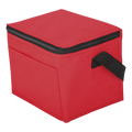 6 Can Cooler with Foil Liner and Pocket Non-Woven Foil Linin