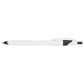 Slim White Barrel Ballpoint Pen