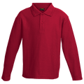 175g Pique Knit Long Sleeve Golfer Kiddies