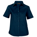 Brushed Cotton Twill Blouse Short Sleeve Ladies