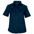 Brushed Cotton Twill Blouse Short Sleeve Ladies