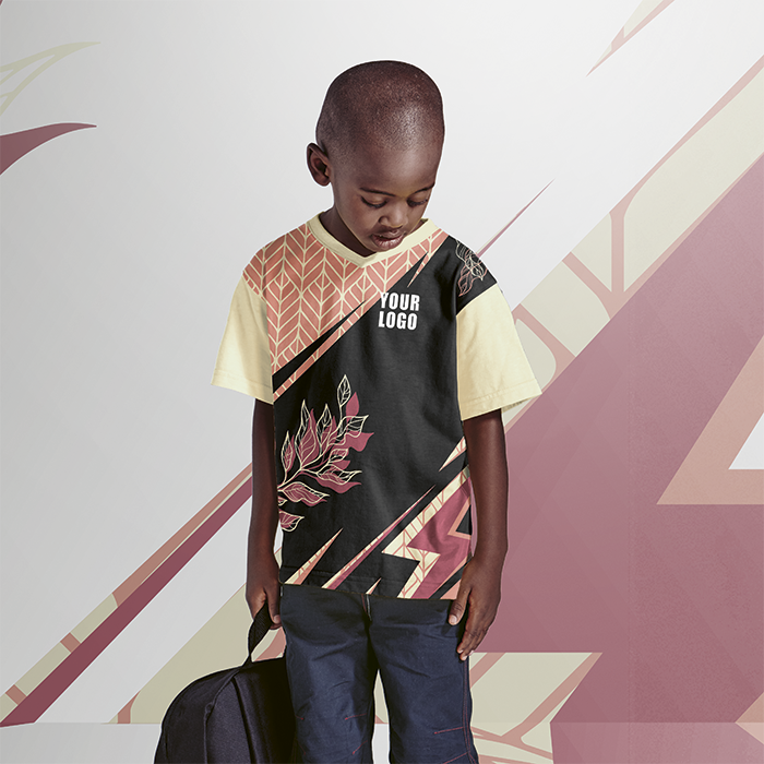 Kiddies V-Neck T-Shirt Custom Design