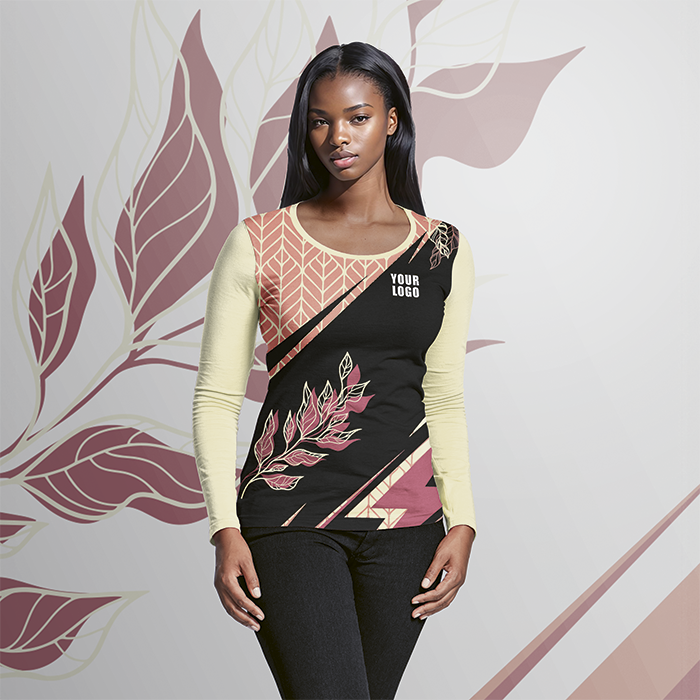 Ladies Long Sleeve T-Shirt Custom Design