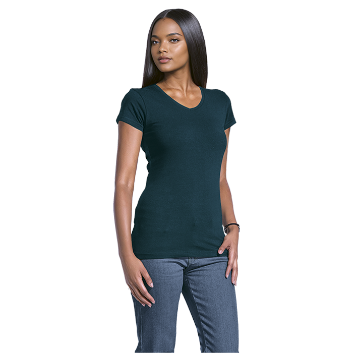 170g Essential V-Neck Slim Fit Ladies
